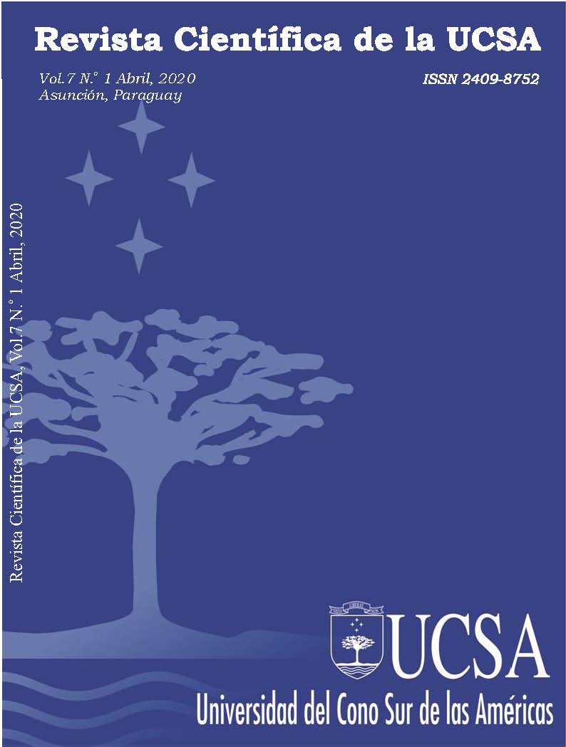 					Ver Vol. 7 Núm. 1 (2020): Revista Científica de la UCSA
				