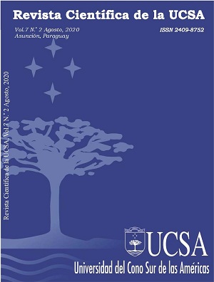 					Ver Vol. 7 Núm. 2 (2020): Revista Científica de la UCSA
				