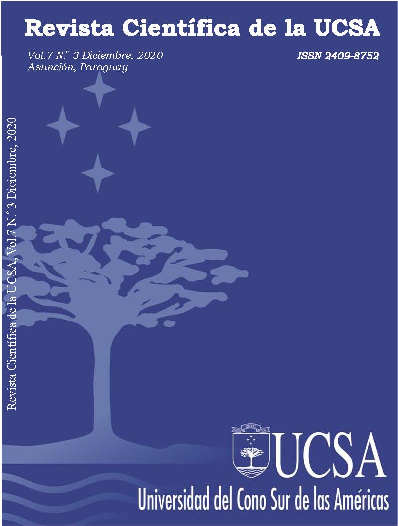 					Ver Vol. 7 Núm. 3 (2020): Revista Científica de la UCSA
				