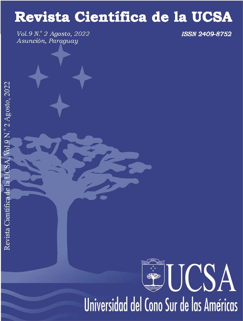 					View Vol. 9 No. 2 (2022): Revista Científica de la UCSA
				