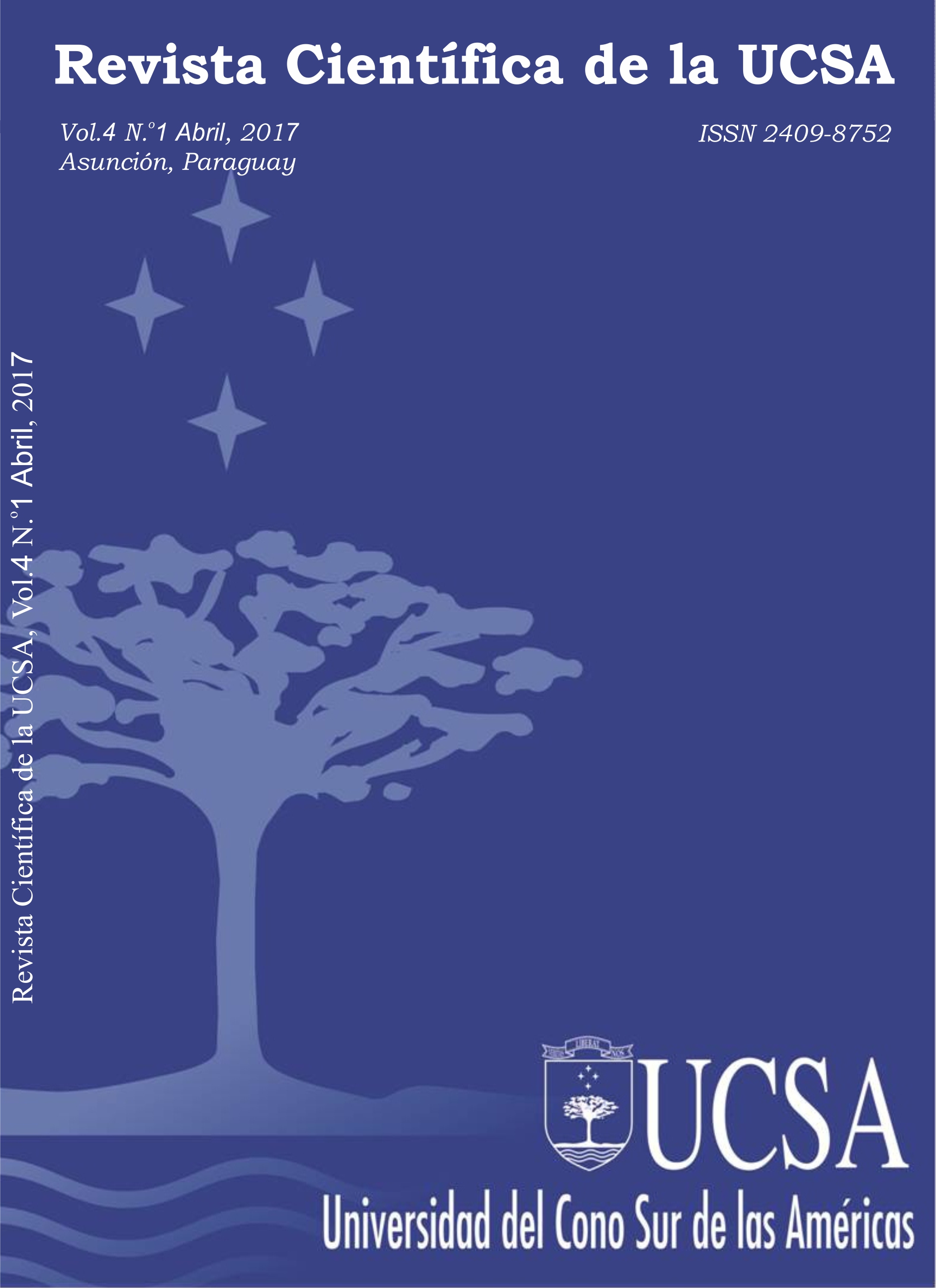 					Ver Vol. 4 Núm. 1 (2017): Revista Científica de la UCSA
				